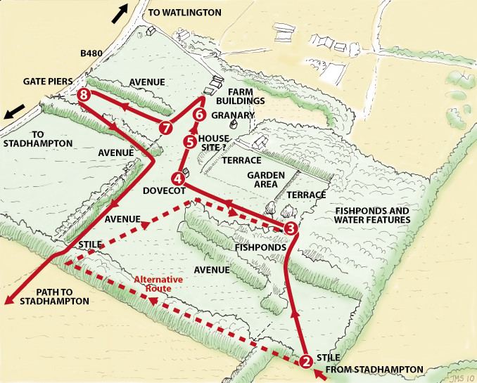 Map of the Ascott Park historic trail